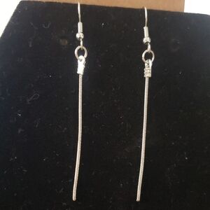 Chic Silver Drop Earrings